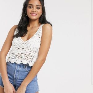 Hand crochet summer tank top